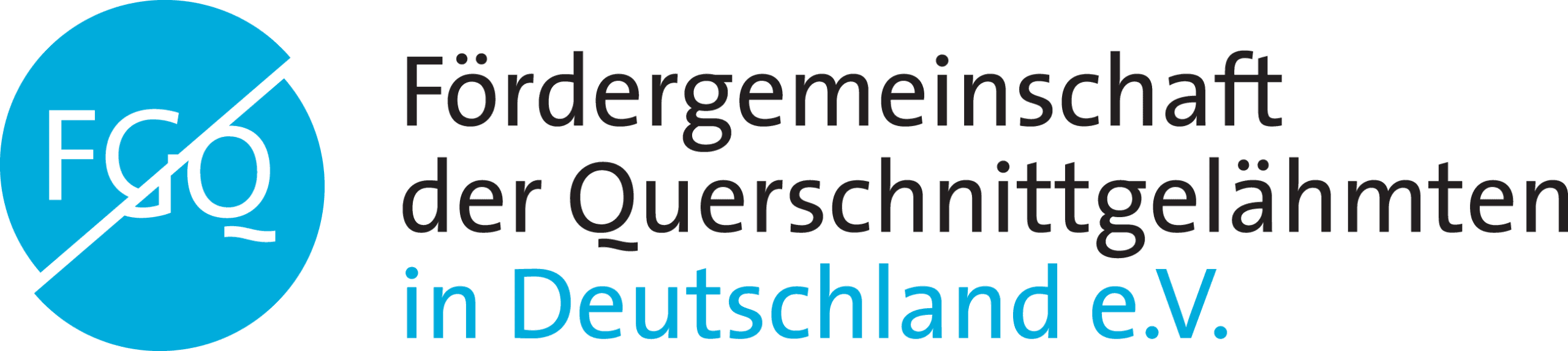 Fördergemeinschaft der Querschnittgelähmten in Deutschland e.V. Logo der Fördergemeinschaft der Querschnittgelähmten in Deutschland e.V. mit blauem Kreis und Schriftzug.